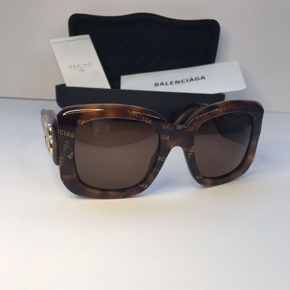 💯 Original  BALENCIAGA BB0069S 007 Oversized  Sunglasses - Picture 3 of 12